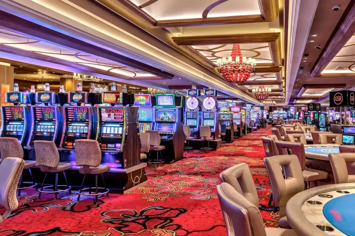 Luxury casino lounge
