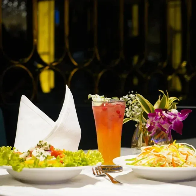 Luxury dining presentation